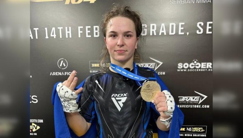 Капрал поліції з Харкова завоювала золоту медаль на чемпіонаті Європи з змішаних бойових мистецтв ММА.