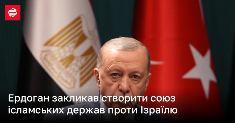 Ердоган виступив з ініціативою щодо формування об'єднання ісламських країн проти Ізраїлю.