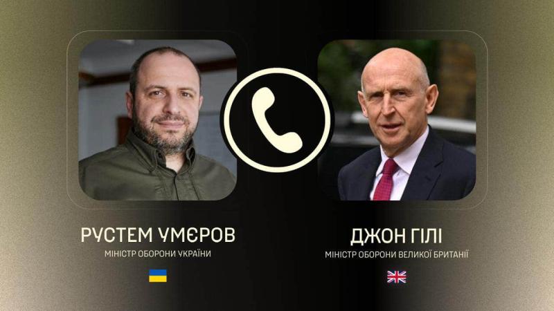 Умєров та міністр оборони Великої Британії провели бесіду щодо підготовки до найближчого засідання Ради Україна-НАТО.