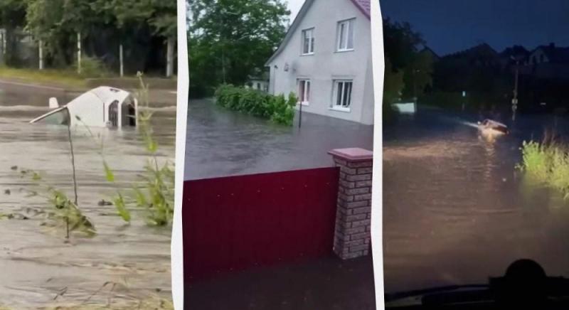 Львівська область страждає від стихійних лих: місто Львів затоплено, а багато сіл залишилися без електрики (фото, відео)
