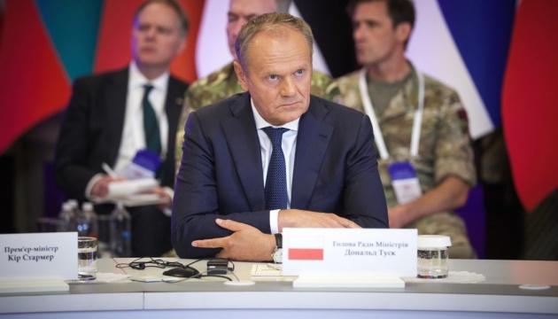 Гра за майбутнє України та всієї Європи перейшла у критичну стадію, заявив Туск.