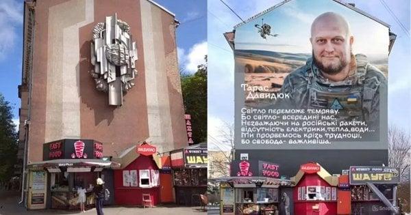 Міська рада вжила заходів у відповідь на суперечливу ситуацію з муралом, присвяченим герою, що з'явився в центрі Рівного.
