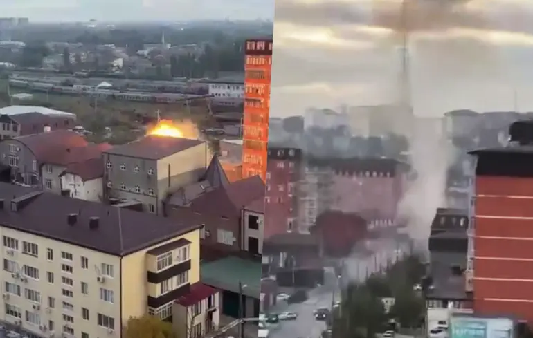 Безпілотники здійснили напад на завод з вибуховими матеріалами в Мордовії та на нафтовий об'єкт у Дагестані, повідомляють ЗМІ.