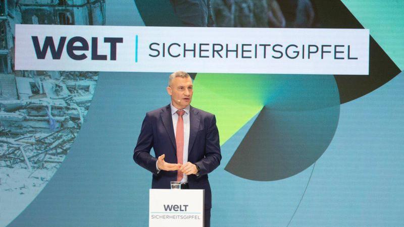 Кличко взяв участь у форумі з безпеки в Берліні, де піднімав питання про збільшення військової допомоги Україні.