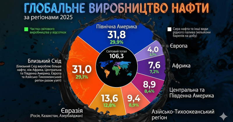 Де добувають найбільше нафти: глобальний рейтинг країн