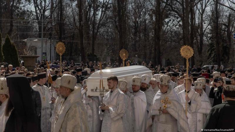 Патріарха Філарета поховали в Володимирському соборі Києва.