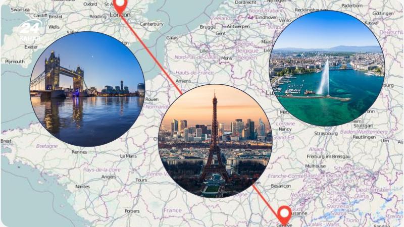 Популярний європейський залізничний маршрут - подорож потягом з Лондона до Женеви: вартість квитків та відео огляд.