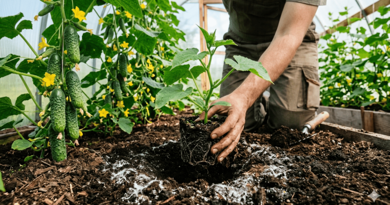 Вилийте цю суміш у лунку: економічний засіб допоможе врятувати огірки від в'янення та забезпечить рясний врожай.
